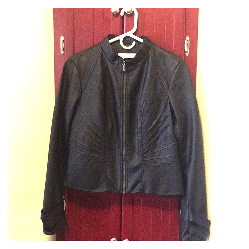 Faux leather jacket